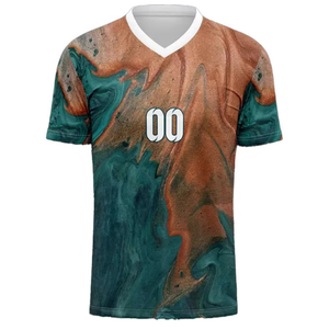 เสื้อฟุตบอลแบบซับลิเมชั่นสั่งทำพิเศษ พิมพ์ลายเต็มตัว ชุดกีฬาทีม ระบายอากาศได้ดี แห้งเร็ว เหมาะสำหรับการแข่งขัน - Product Image 4