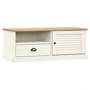VIGO legno massello pino TV Stand 41.7 bianco "x 15.7" x 15.7 "TV Stand - Product Image 2