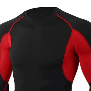Concevez vos propres t-shirts de compression personnalisés, t-shirts de compression à manches longues, t-shirts de compression unis pour hommes de la meilleure qualité - Product Image 4