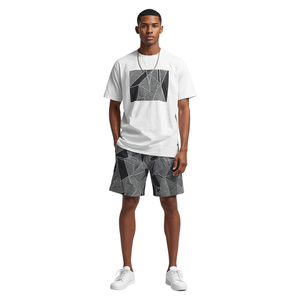 Ensemble T-shirt et short décontracté d'été pour homme MATEX SPORTS, imprimé numérique - Product Image 3