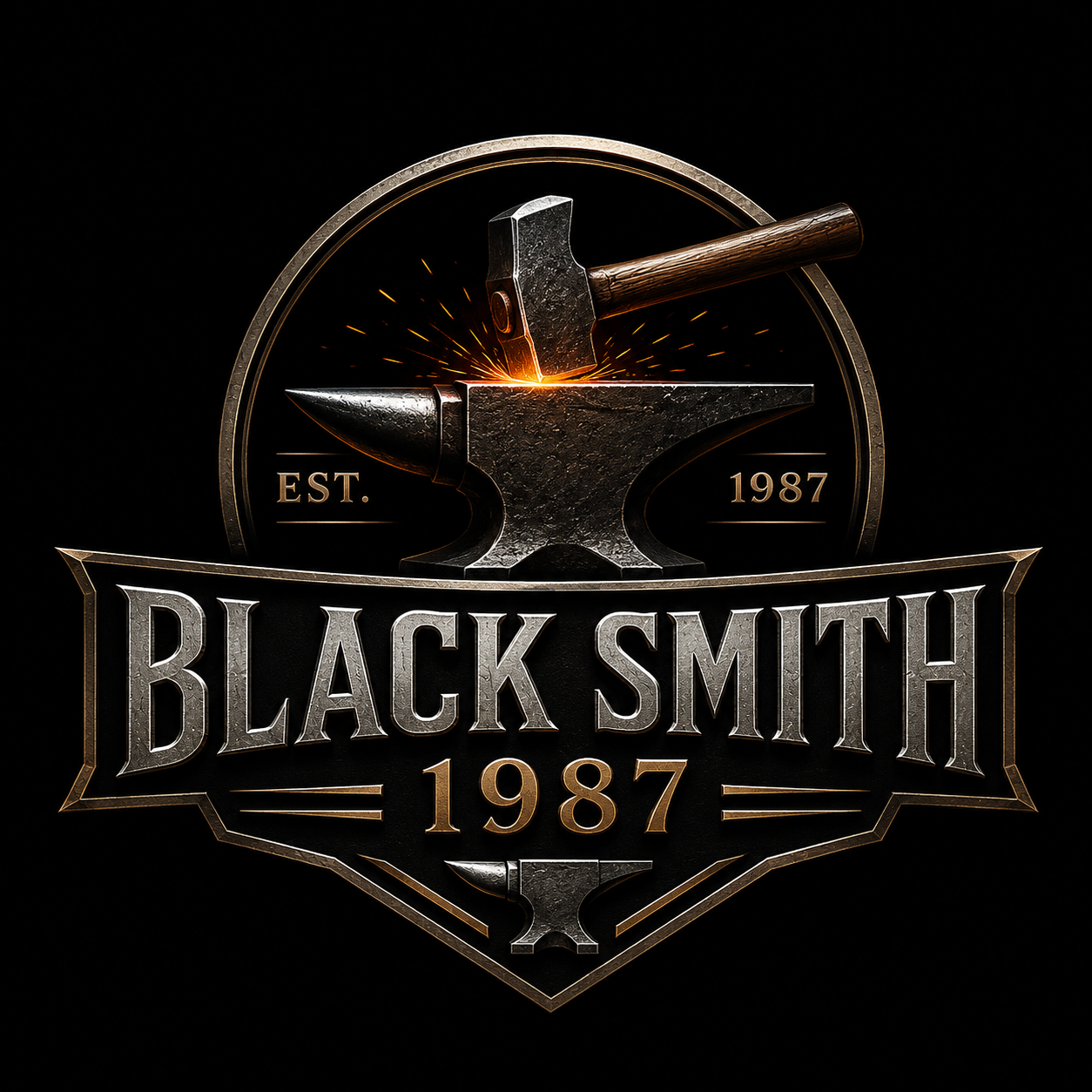 BLACK SMITH 1987 logo