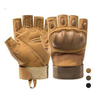 ถุงมือหนังแบบครึ่งนิ้ว สีดำ ยกน้ำหนัก ฟิตเนส ยูนิเซ็กส์ ปิดด้วยกระดุม - Product Image 5