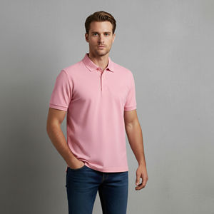 Camiseta de Golf de Alta Calidad, Transpirable, Lisa, Informal, para Hombre, de Punto, de Color Sólido, con Logotipo Bordado Personalizado, Ropa Urbana - Product Image 3