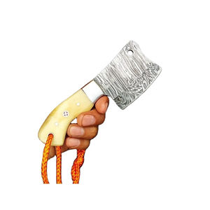 Couteau de chef personnalisé fait main Burraq DIY OEM, ensemble en acier Damas, manche miniature élégant, cadeau fabriqué au Pakistan - Product Image 4