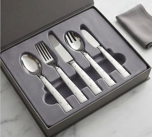 Juego de Cubiertos de Acero Inoxidable Premium, Diseño Minimalista, Acabado Espejo, Apto para Lavavajillas, Vajilla para Bodas - Product Image 6