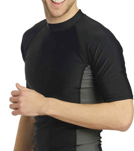 Men’s <b>Athletic</b> Performance Compression Shirt Stretch Workout Training Top for Gym Fitness Running Sports Exercise Base Layer - Product Image 3