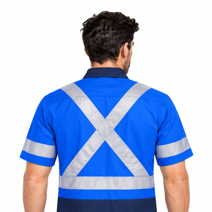 Camisetas de alta visibilidad EAZWEARS para hombre, ropa de seguridad industrial para obras de construcción, reflectante, para uso privado y al por mayor. - Product Image 6