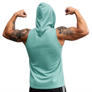 Sudadera sin mangas para hombre, de algodón French Terry, para fitness y entrenamiento, ropa personalizada, OEM, ODM, directo de fábrica. - Product Image 2