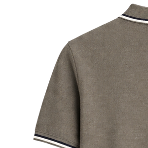 Polo en coton tricoté pour homme, manches courtes, tissu doux de qualité supérieure, bordure contrastée, coupe ajustée, décontracté et élégant, idéal pour l'été, vente en gros - Product Image 5