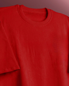 Men 100% Cotton Oversize Summer Leisure T-Shirt Crew Neck Casual Breathable Short Sleeve Casual Regular Fit Red Printed <b>Tee</b> - Product Image 5