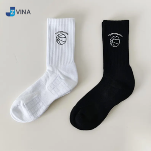 Custom LOGO Crew Cushioned Terry <b>Socks</b> Cotton Wicking Sports <b>Socks</b> Athletic Gym <b>Sock</b> Men Women ODM Vietnam Factory - Product Image 1