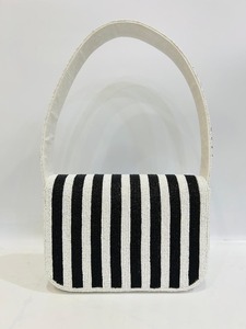 Bolso de Mano Elegante y Lujoso Multicolor, Diseño Abstracto, Bolsos de Algodón y Cuentas para Mujer, Venta al Por Mayor HB-046 - Product Image 3
