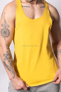 Venta al por mayor de culturismo músculo entrenamiento Fitness gimnasio camisas Athletic Stringer sólido gimnasio desgaste camiseta sin mangas de los hombres - Product Image 6