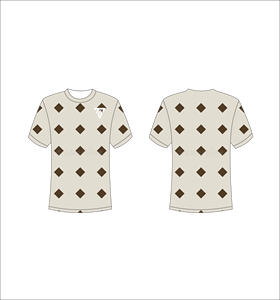เสื้อยืดแขนสั้นผู้ชาย ลายเรขาคณิต คอกลม ทรงปกติ พิมพ์ลาย ผ้าถัก ระบายอากาศได้ดี โพลีเอสเตอร์ - Product Image 1