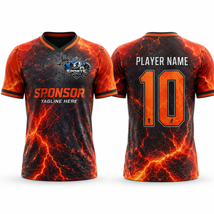 Camiseta de Fútbol de Alta Calidad, Alto Rendimiento, Tejido Doble de Poliéster, Secado Rápido, Transpirable, Flexible, Excelencia en el Partido - Product Image 1