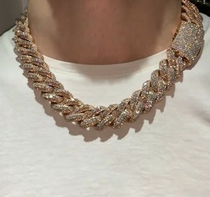 สร้อยคิวบาลิงค์เงินแท้ขายดีที่สุด เครื่องประดับแฟชั่นฮิปฮอปสำหรับสตรีทแวร์และงานพิเศษ มีจำหน่ายทั่วโลก - Product Image 1