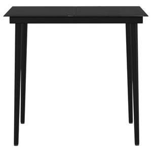 Ensemble de salle à manger de jardin en rotin noir 5 pièces avec coussins, mobilier d'extérieur moderne pour les loisirs - Product Image 6