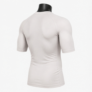 Nouveauté 2026 : Rashguard blanc à manches courtes pour homme, en polyester à séchage rapide, respirant, pour MMA et BJJ, personnalisable - Product Image 6