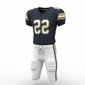 Uniforme de fútbol americano para hombre, conjunto de jersey y pantalones que ofrece durabilidad, comodidad y flexibilidad durante el juego intenso. - Product Image 1