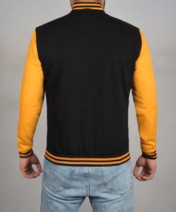 Blouson universitaire unisexe style Letterman en 100% laine polaire de qualité supérieure pour sports d'hiver, baseball et patchwork - Product Image 5