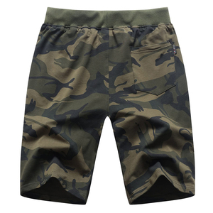 Shorts décontractés pour hommes en coton anti-plis à taille mi-haute avec fermeture éclair, poches avant résistantes à l'eau, idéaux pour la plage, la course et le fitness - Product Image 2