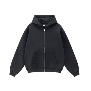 Sweat à capuche vintage pour homme, style streetwear, fermeture éclair, personnalisable, fournisseur en gros pour marques - Product Image 2