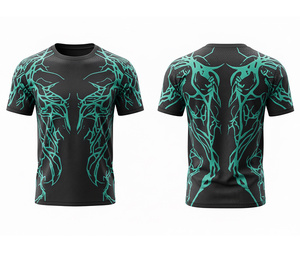 OEM Custom Printed Sublimation T-Shirt Design | <b>Men</b> Women Youth Sizes | Lightweight Quick Dry Training Sportswear Wholesale - Product Image 4