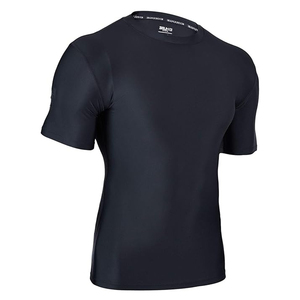 Men <b>Athletic</b> Compression T Shirt Rash Guard Short Sleeve Swim Shirt UV Protection Custom Logo OEM - Product Image 2