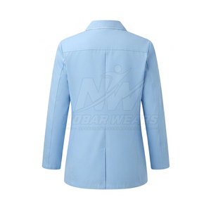 Bata de laboratorio clínica corta para médicos, uniforme médico, diseño profesional, logotipo personalizado, fabricación a granel, venta al por mayor - Product Image 3