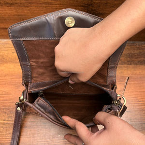 Luxe personnalisé véritable usiné à la main 2025 femmes grande capacité élégant sac à main en cuir de vachette véritable Mini sac pour dames - Product Image 6