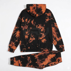 Durable Cotton <b>Men</b> Jogger Set Winter Solid Soft Breathable Lightweight Comfortable Training Gym Running Daily Wear Outfit - Product Image 2