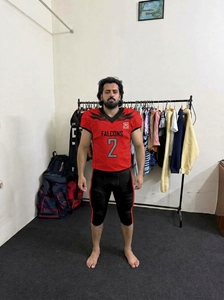 Uniforme de football américain personnalisé sublimé avec n'importe quel design, nom du joueur, numéro, vêtements d'équipe - Product Image 2