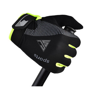 Guantes de invierno con pantalla táctil, guantes cálidos para clima frío, ideales para correr y andar en bicicleta, hechos de tela elástica, con estampado de silicona - Product Image 3