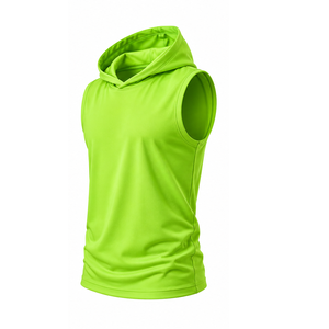 Oversized <b>Sleeveless</b> <b>Hoodie</b> Men Casual Streetwear Hooded Vest - Product Image 1