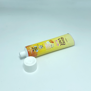 High Quality ABL Laminated Aluminum Barrier with White Striped Screw Cap Packaging <b>Toothpaste</b> for Adults and Kids - Product Image 3