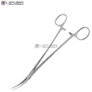 High Quality Premium HEISS 20.0cm Surgical Stainless Steel Forceps Slightly Curved Manual Medic Instruments HEISS Safety - Product Image 3