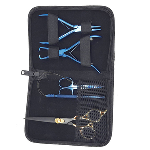 Kit d'outils pour extensions de cheveux, qualité chirurgicale, professionnel, pour techniciens en cheveux, vente chaude, extensions de cheveux à micro-perles, extensions à bandes adhésives, logo personnalisé - Product Image 6