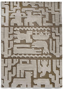 Alfombra de Lujo Moderna con Diseño de Hojas Botánicas, Hecha a Mano con Lana, Alfombra Contemporánea Inspirada en la Naturaleza para Decoración de Sala de Estar y Dormitorio - Product Image 2