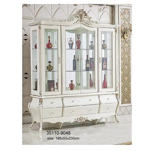 35110-9048 Wooden <b>Glass</b> Cabinet - Product Image 1