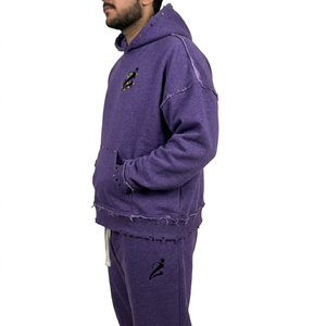 Traje Deportivo de Alta Calidad para Entrenamiento y Gimnasio, Talla Grande, Personalizado, de Dos Piezas, para Correr, con Patrón Sólido, 100% Algodón - Product Image 6