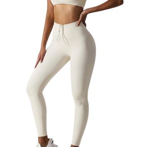 Leggings de Yoga con Cordón Ajustable para Mujer, Cintura Alta, para Ejercicio, Fitness y Gimnasio, con Logotipo Personalizado, Venta al Por Mayor, OEM ODM - Product Image 1