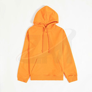 เสื้อฮู้ดผู้หญิงสีส้ม ผ้าฝ้ายถัก สีพื้น แขนยาว มีกระเป๋า สวมใส่สบายๆ สำหรับฤดูใบไม้ร่วง - Product Image 5