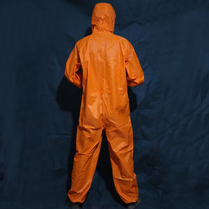 Traje Impermeable Naranja Personalizado para Hombre, con Capucha, Cobertura Total del Cuerpo, Ligero, Ropa de Trabajo para Exteriores, OEM ODM - Product Image 6