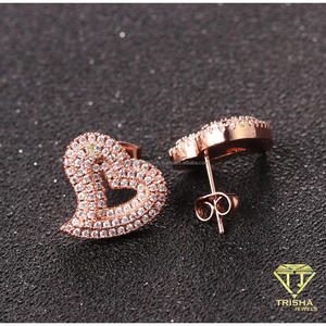 Wholesale 925 <b>Sterling</b> <b>Silver</b> Moissanite Diamond <b>Heart</b> Shaped Stud <b>Earrings</b> Luxury Fashion Jewelry For Retailers And Resellers - Product Image 6