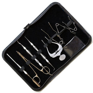Premium Ophthalmic Micro Surgical Instrument Set Stainless Steel Eye Speculum Probe <b>Tools</b> with Black Storage <b>Case</b> - Product Image 5