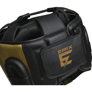 Protector de Cabeza Profesional de Cuero para Boxeo con Barra de Protección Nasal, Protector Facial Completo para Sparring con Cierre de Velcro - Product Image 6