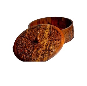 Wooden Chapati <b>Box</b> Curated Dining <b>Decor</b> Accessory Crafted to Support Efficient Meal Arrangement and Elegant Home Styling - Product Image 5