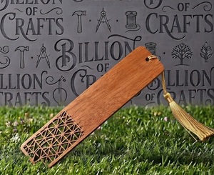 Customized Design Wooden Resin Shell Inlay <b>Bookmark</b> High Quality Decorative Holy Book Marker with Golden Tassel - Product Image 5