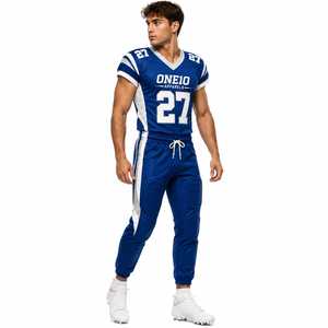 Conjunto de Camiseta de Voleibol para Hombre 110 Apparels, Degradado Geométrico Blanco y Azul Marino, 100% Poliéster, Ropa Deportiva de Verano - Product Image 1