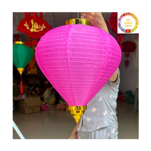 Linterna de Seda de Bambú |   Linterna Vietnamita Hecha a Mano |   Luz Decorativa LED para Festivales, Proveedor Mayorista - Product Image 1